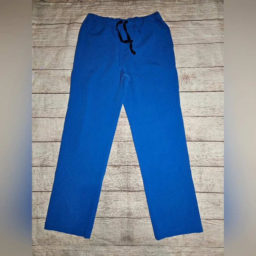 Figs Pisco Basic Blue Straight Leg Scrub Pants